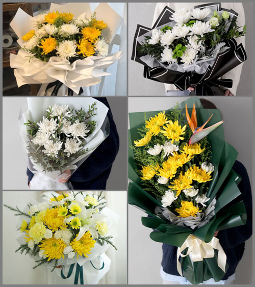 四川阿坝松潘县青云乡白事花束代送